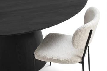 Siena Matgrupp runt 150 cm Svart med 6 Gemmiano Matstolar - Svartlaserad ek - Products - Möbler - Bord & matgrupp - Matgrupp