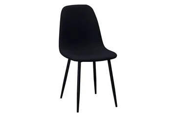 Siena Matgrupp runt 150 cm Svart med 6 Nibe Matstolar - Svartlaserad ek - Products - Möbler - Bord & matgrupp - Matgrupp