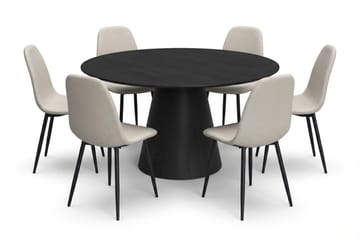 Beige/Metallben Svart - Ek