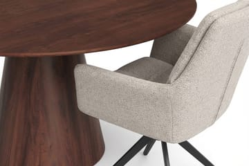 Siena Matgrupp runt 150 cm Valnöt med 6 Torsby Matstolar - Valnöt - Products - Möbler - Bord & matgrupp - Matgrupp