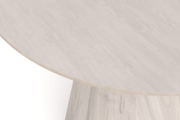 Siena Runt Matbord 130 cm i Trä med Vitlaserad Ek-utseende - Vit - Products - Möbler - Bord & matgrupp - Matbord & köksbord