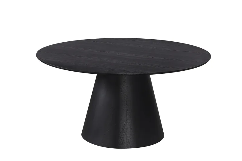 Siena Stort Matbord Runt 150cm Fanér - Svart - Products - Möbler - Bord & matgrupp - Matbord & köksbord
