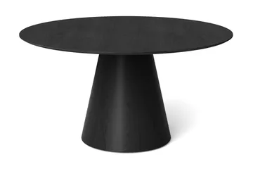 Siena Stort Matbord Runt 150cm Fanér - Svart - Products - Möbler - Bord & matgrupp - Matbord & köksbord