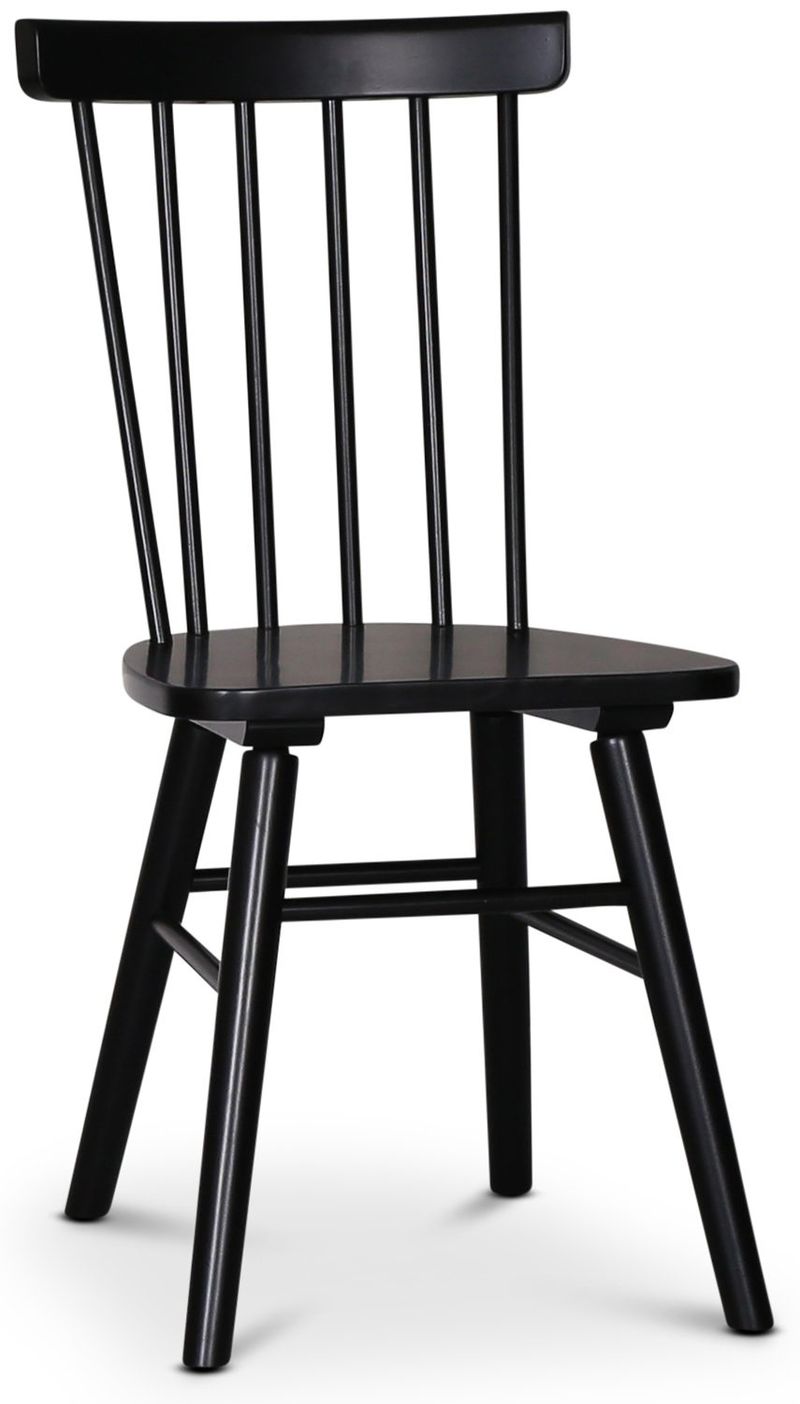 Sintorp matgrupp, runt matbord Ø115 cm inkl 4 st Orust pinnstolar - Svart marmor (Laminat) - Svart marmorlaminat - Products - Möbler - Bord & matgrupp - Matgrupp