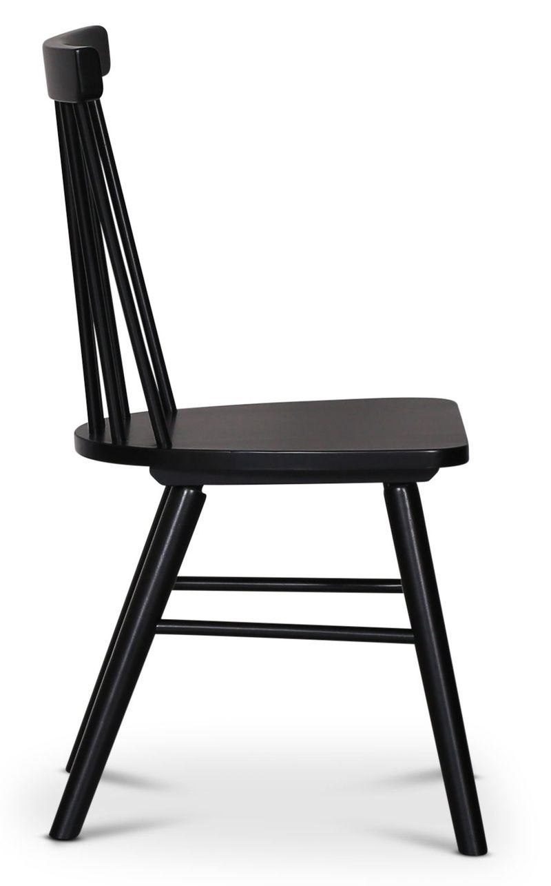 Sintorp matgrupp, runt matbord Ø115 cm inkl 4 st Orust pinnstolar - Svart marmor (Laminat) - Svart marmorlaminat - Products - Möbler - Bord & matgrupp - Matgrupp