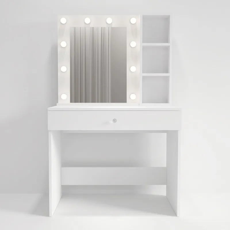 Darrowe Sminkbord 80x147x42,5 cm, Vit