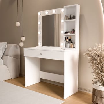 Darrowe Sminkbord 80x147x42,5 cm - Vit - Products - Möbler - Bord & matgrupp - Sminkbord & toalettbord