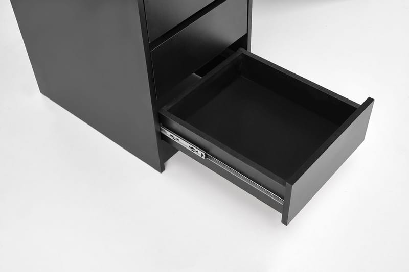 Facada svart sminkbord med spegel och LED-belysning - Svart - Products - Möbler - Bord & matgrupp - Sminkbord & toalettbord