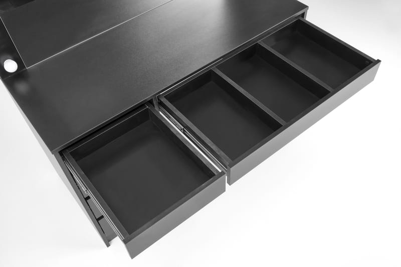 Facada svart sminkbord med spegel och LED-belysning - Svart - Products - Möbler - Bord & matgrupp - Sminkbord & toalettbord