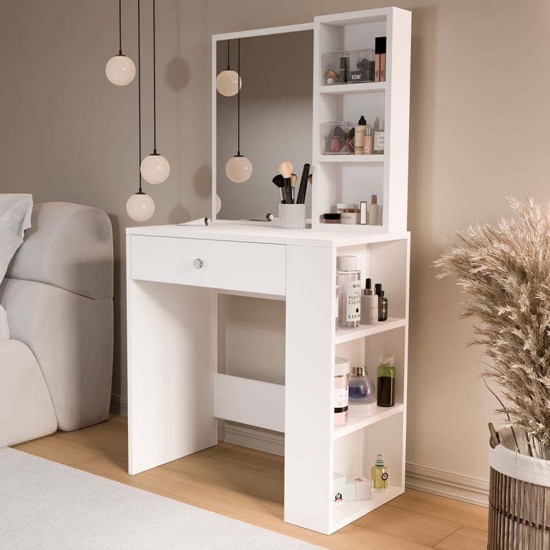 Gravo Sminkbord 69,4x135x40 cm - Vit - Products - Möbler - Bord & matgrupp - Sminkbord & toalettbord