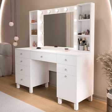 Koren Sminkbord 139,9x147x139,9 cm - Vit - Products - Möbler - Bord & matgrupp - Sminkbord & toalettbord