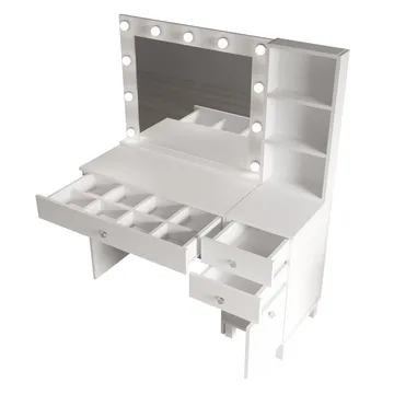 Levio Sminkbord 125,4x147x44,5 cm - Vit - Products - Möbler - Bord & matgrupp - Sminkbord & toalettbord