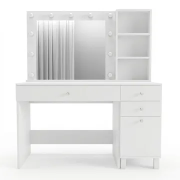 Levio Sminkbord 125,4x147x44,5 cm - Vit - Products - Möbler - Bord & matgrupp - Sminkbord & toalettbord