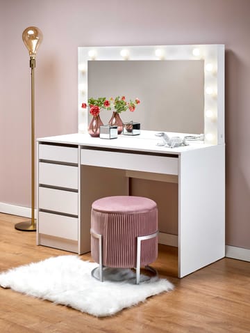 Sminkbord Facada med Spegel och Belysning - Vit - Products - Möbler - Bord & matgrupp - Sminkbord & toalettbord