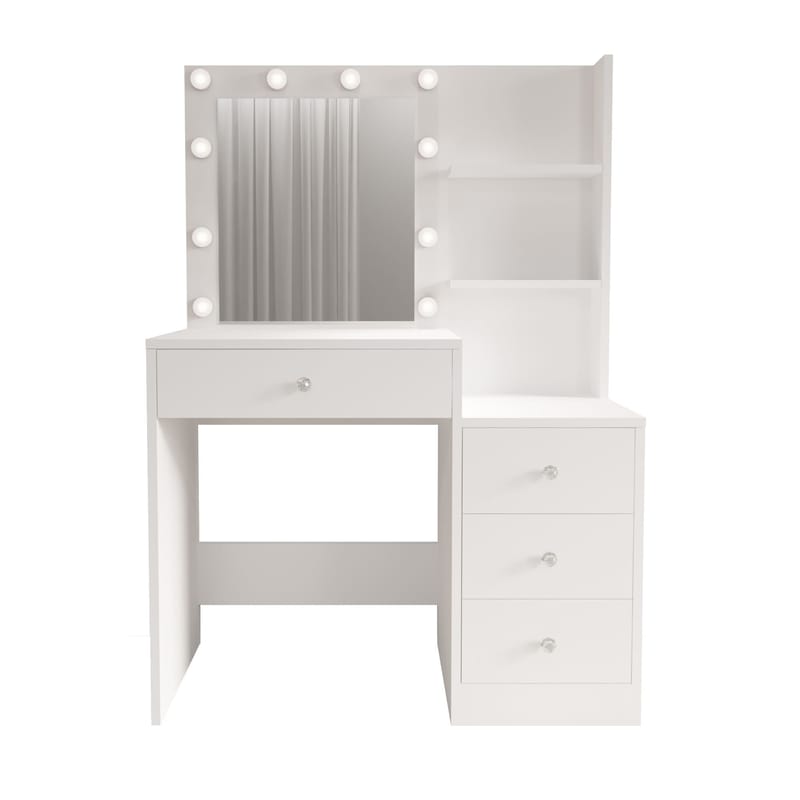 Uvero Sminkbord 69,4x135x40 cm - Vit - Products - Möbler - Bord & matgrupp - Sminkbord & toalettbord