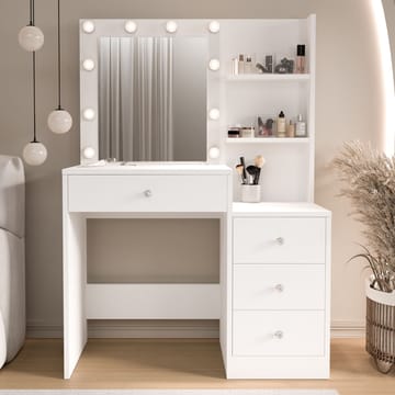 Uvero Sminkbord 69,4x135x40 cm - Vit - Products - Möbler - Bord & matgrupp - Sminkbord & toalettbord