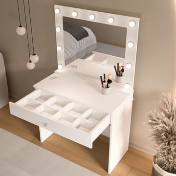 Yoren Sminkbord 80x147x42,5 cm - Vit - Products - Möbler - Bord & matgrupp - Sminkbord & toalettbord