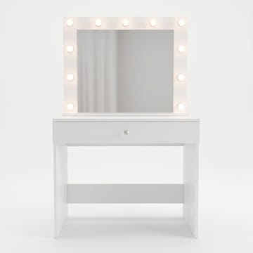 Yoren Sminkbord 80x147x42,5 cm - Vit - Products - Möbler - Bord & matgrupp - Sminkbord & toalettbord
