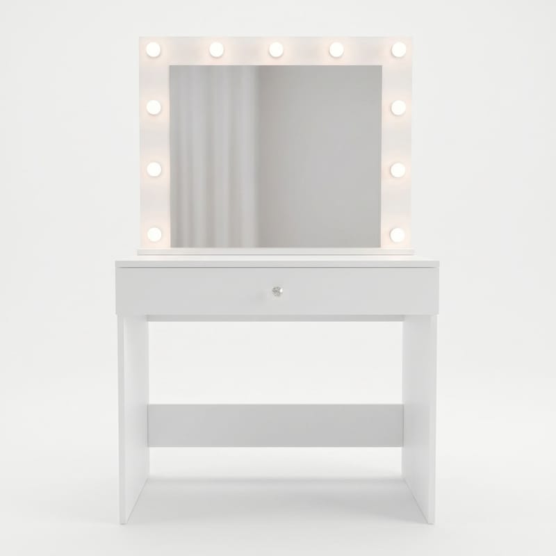 Yoren Sminkbord 80x147x42,5 cm - Vit - Products - Möbler - Bord & matgrupp - Sminkbord & toalettbord