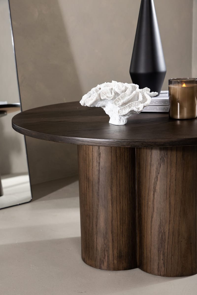 Soffbord Ø80 cm mocka - Olivia - Mocka - Products - Möbler - Bord & matgrupp - Soffbord