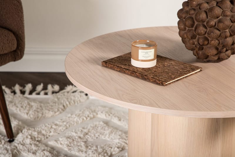 Soffbord Ø80 cm whitewash - Olivia - Whitewash - Products - Möbler - Bord & matgrupp - Soffbord