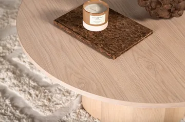 Soffbord Ø80 cm whitewash - Olivia - Whitewash - Products - Möbler - Bord & matgrupp - Soffbord