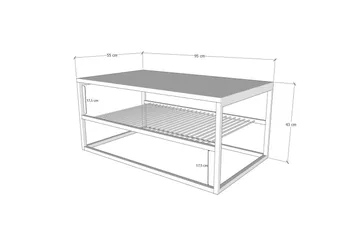 Soffbord Emlak Soffbord 95 cm Svart - Products - Möbler - Bord & matgrupp - Soffbord