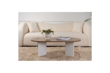 Soffbord Hasina Valnöt Vit - Valnöt Vit - Products - Möbler - Bord & matgrupp - Soffbord