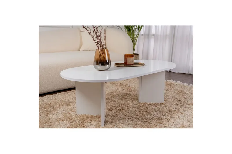 Soffbord Hasina Vit - Vit - Products - Möbler - Bord & matgrupp - Soffbord