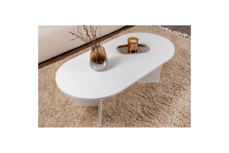 Soffbord Hasina Vit - Vit - Products - Möbler - Bord & matgrupp - Soffbord