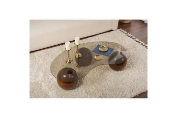 Soffbord Jaromere Valnöt / Bronse - Valnöt / Bronse - Products - Möbler - Bord & matgrupp - Soffbord