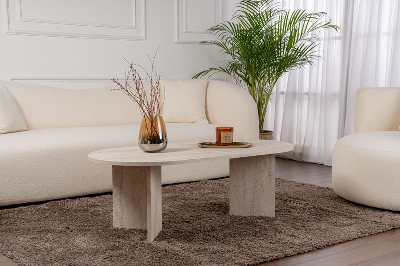 Soffbord Sable 119 x 60 cm - Travertin - Products - Möbler - Bord & matgrupp - Soffbord