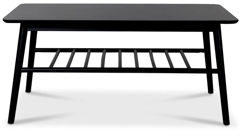Saltö soffbord med hylla 110 x 60 cm - Svart - Svart - Products - Möbler - Bord & matgrupp - Soffbord - Soffbord med förvaring