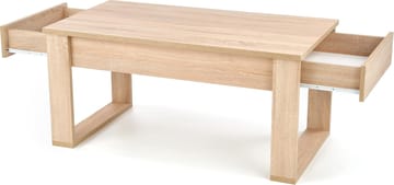 Soffbord med lådor 110x 60 cm ljus ek - Sonoma ek - Products - Möbler - Bord & matgrupp - Soffbord - Soffbord med förvaring