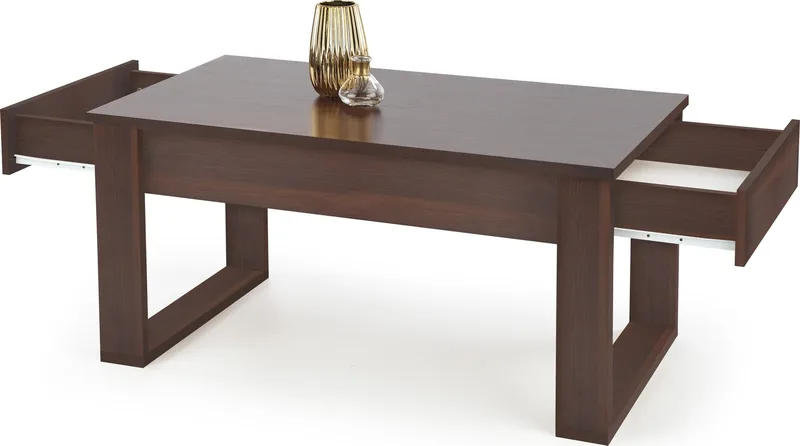 Soffbord med lådor valnöt 110x60 cm - Valnöt - Products - Möbler - Bord & matgrupp - Soffbord - Soffbord med förvaring