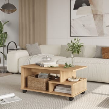 Solven Soffbord 90x42,5x51 cm - Ek - Products - Möbler - Bord & matgrupp - Soffbord - Soffbord med hjul
