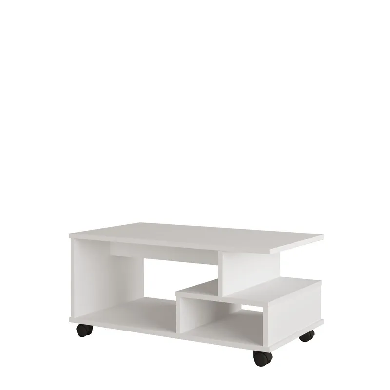 Solven Soffbord 90x42,5x51 cm - Vit - Products - Möbler - Bord & matgrupp - Soffbord - Soffbord med hjul