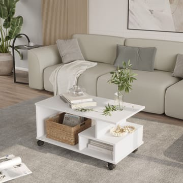 Solven Soffbord 90x42,5x51 cm - Vit - Products - Möbler - Bord & matgrupp - Soffbord - Soffbord med hjul