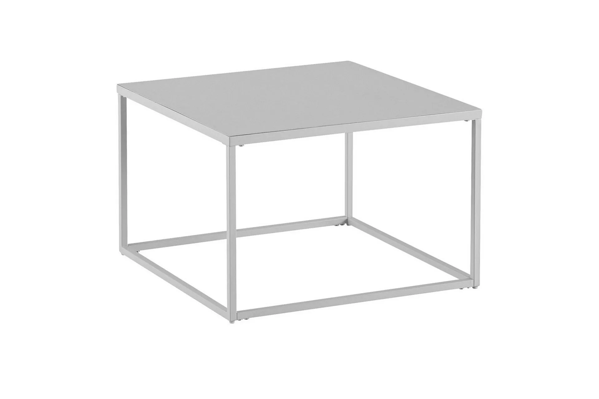 Soffbord Wohnling metall fyrkantig, modern stil Vit