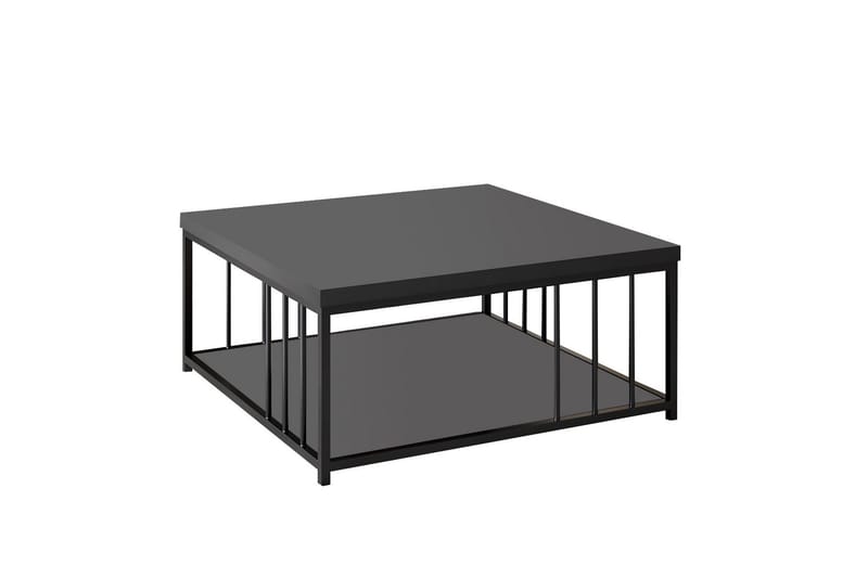 Zenn Soffbord 90x90 cm Svart, Hanah Home