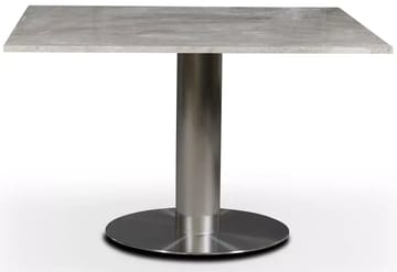 SOHO matbord 120x120 cm - Borstat aluminium / Gråbeige marmor - Borstat aluminium/Gråbeige Diana marmor - Products - Möbler - Bord & matgrupp - Matbord & köksbord