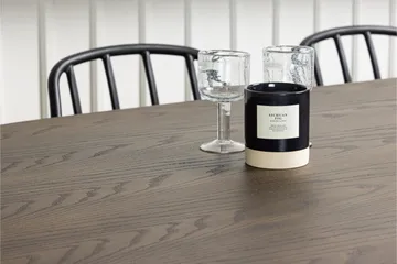 Stone Matgrupp 220 cm Oval med 4 Dyrön stolar - Svart - Products - Möbler - Bord & matgrupp - Matgrupp