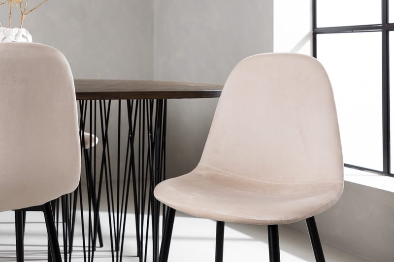 Stone Matgrupp 220 cm Oval med 6 Polar stolar - Beige - Products - Möbler - Bord & matgrupp - Matgrupp