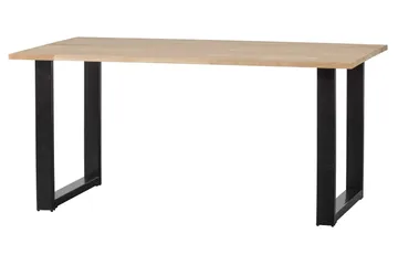 Tablo Matbord U-Formade Ben 160 cm Obehandlat - Ek/Svart - Products - Möbler - Bord & matgrupp - Matbord & köksbord