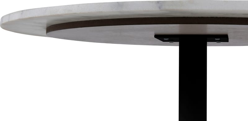 Tarifa matbord Ø110 cm - Vit marmor/svart - Vit marmor/svart - Products - Möbler - Bord & matgrupp - Matbord & köksbord