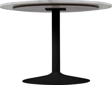 Tarifa matbord Ø110 cm - Vit marmor/svart - Vit marmor/svart - Products - Möbler - Bord & matgrupp - Matbord & köksbord