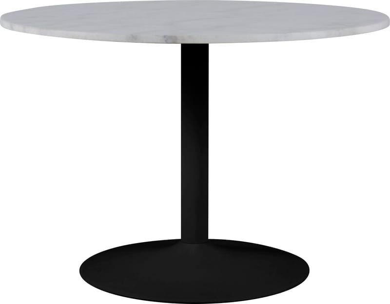 Tarifa matbord Ø110 cm - Vit marmor/svart - Vit marmor/svart - Products - Möbler - Bord & matgrupp - Matbord & köksbord