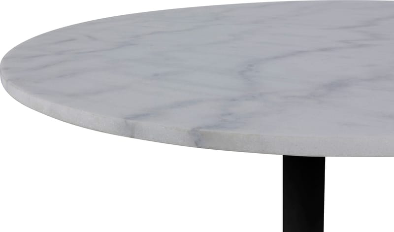 Tarifa matbord Ø110 cm - Vit marmor/svart - Vit marmor/svart - Products - Möbler - Bord & matgrupp - Matbord & köksbord