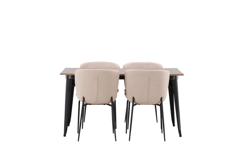 Tempe Matgrupp 140 cm Rektangulär med 4 Modesto stolar - Beige - Products - Möbler - Bord & matgrupp - Matgrupp
