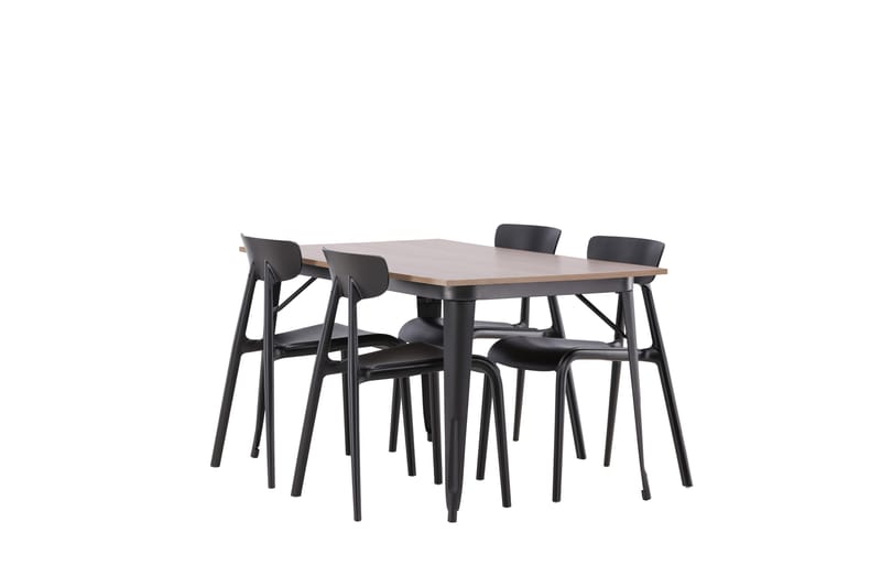 Tempe Matgrupp 140 cm Rektangulär med 4 Ursholmen stolar - Svart - Products - Möbler - Bord & matgrupp - Matgrupp